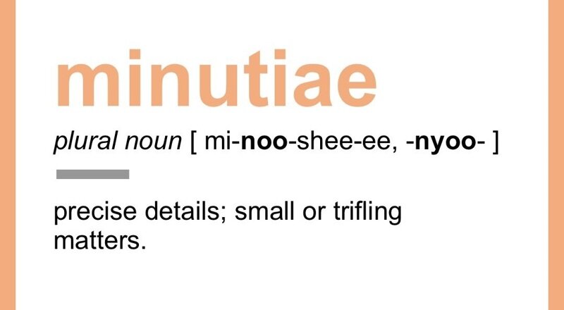 How Much is it Worth Controlling Minutiae?