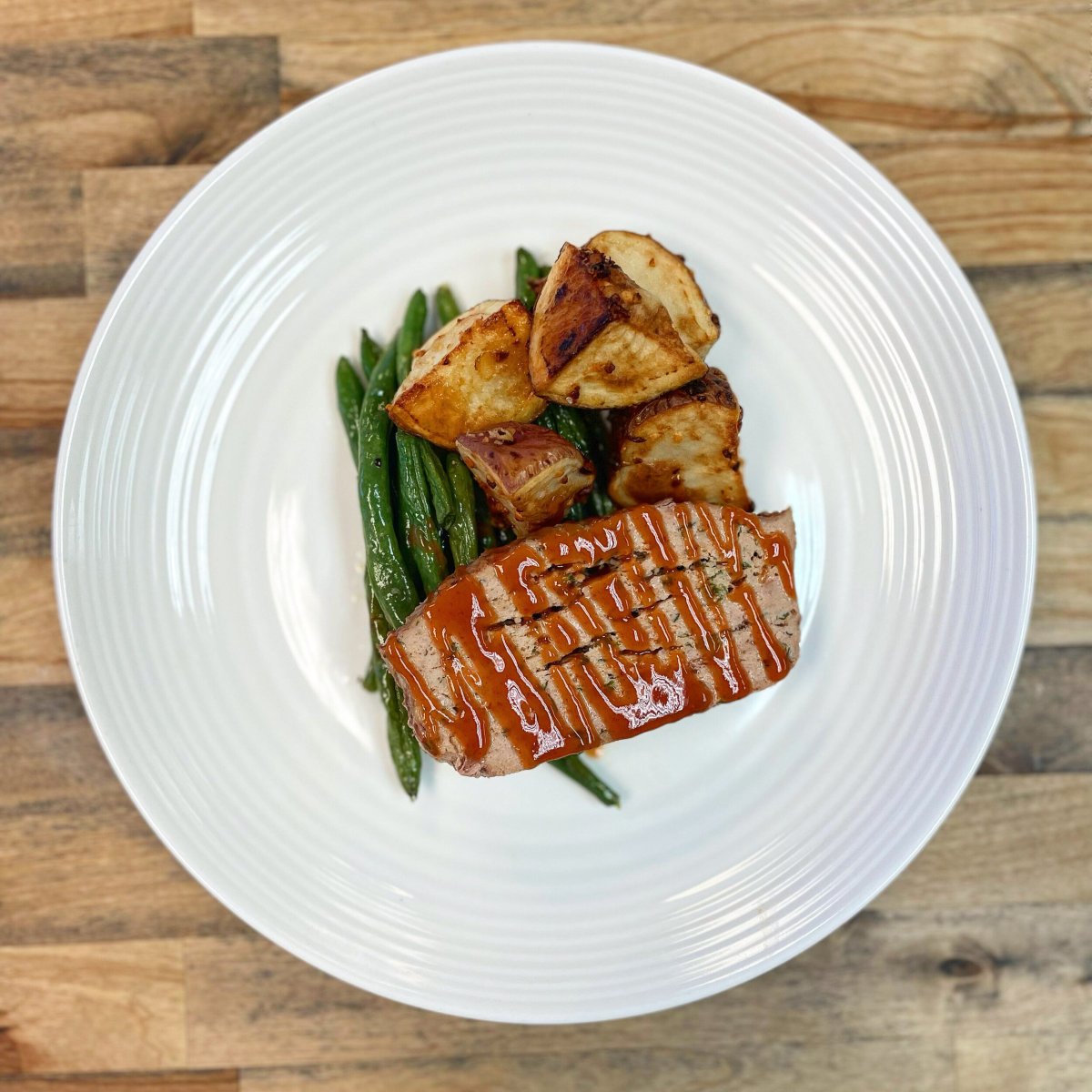 Dijon Sriracha Meatloaf