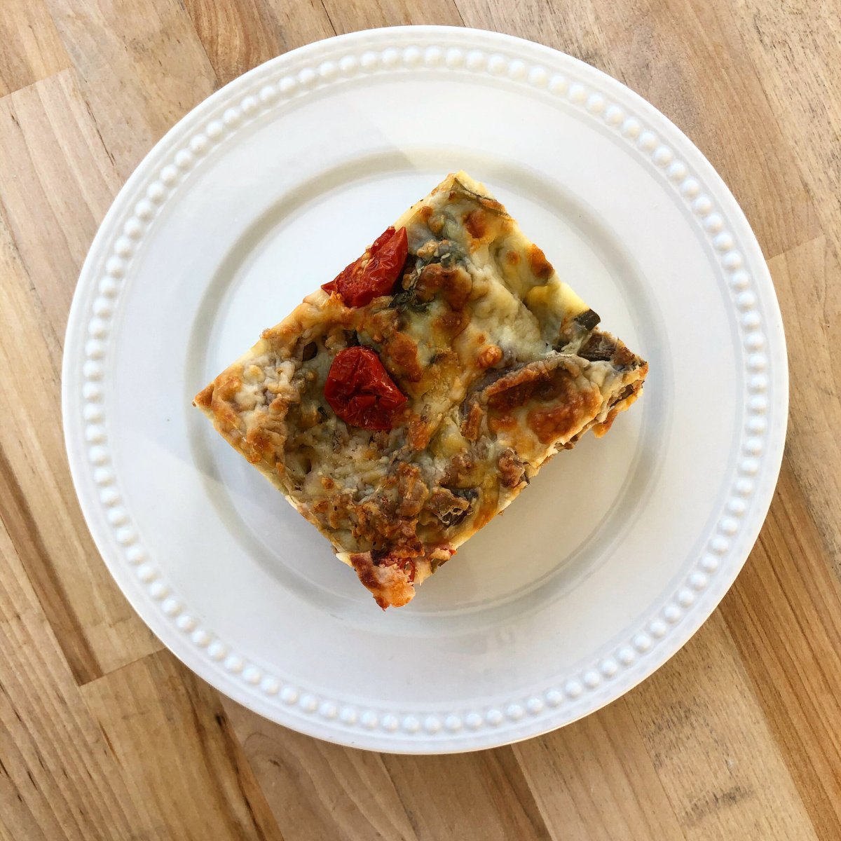 Tomato, Spinach and Potato Breakfast Bake