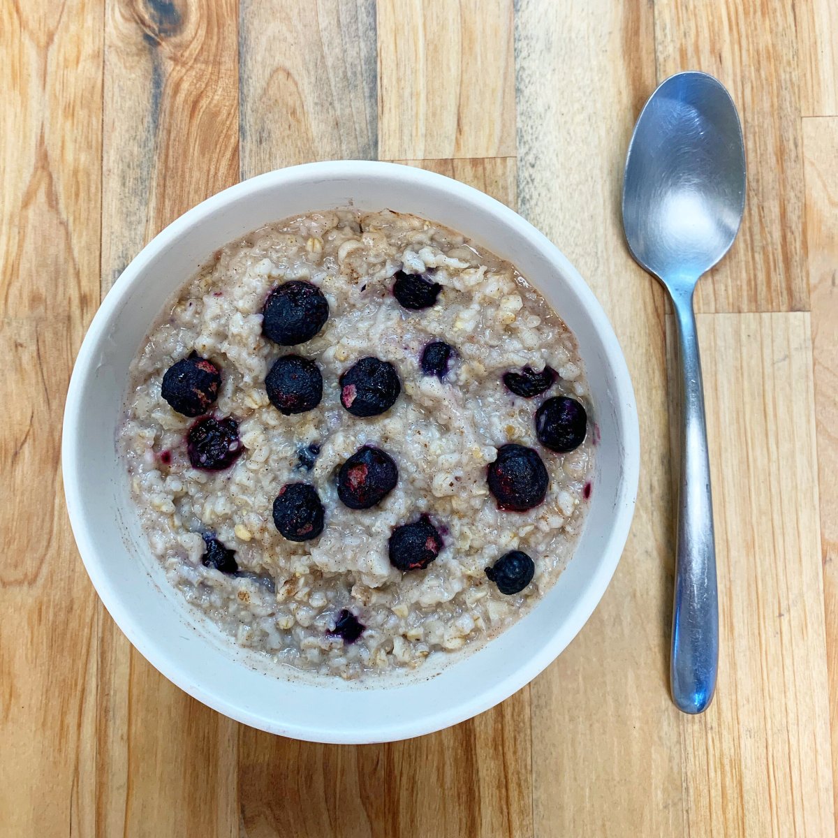 Blueberries and Cream Protein Oatmeal