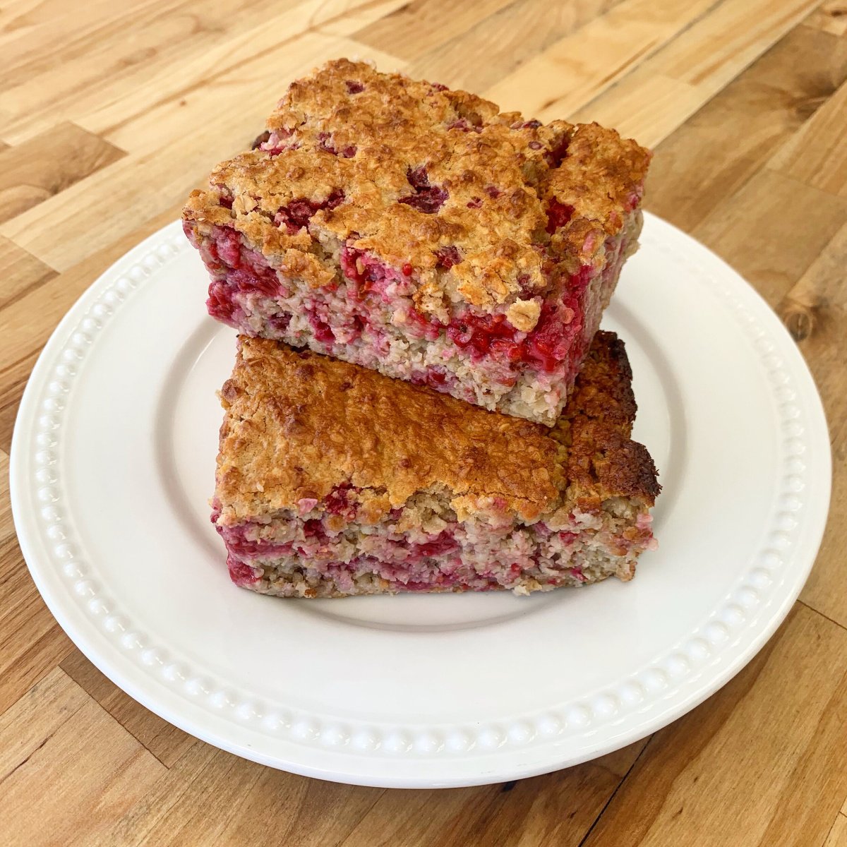 Lemon-Raspberry Oat Bars