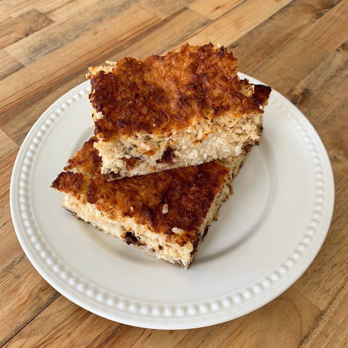 Chocolate Coconut Oat Square