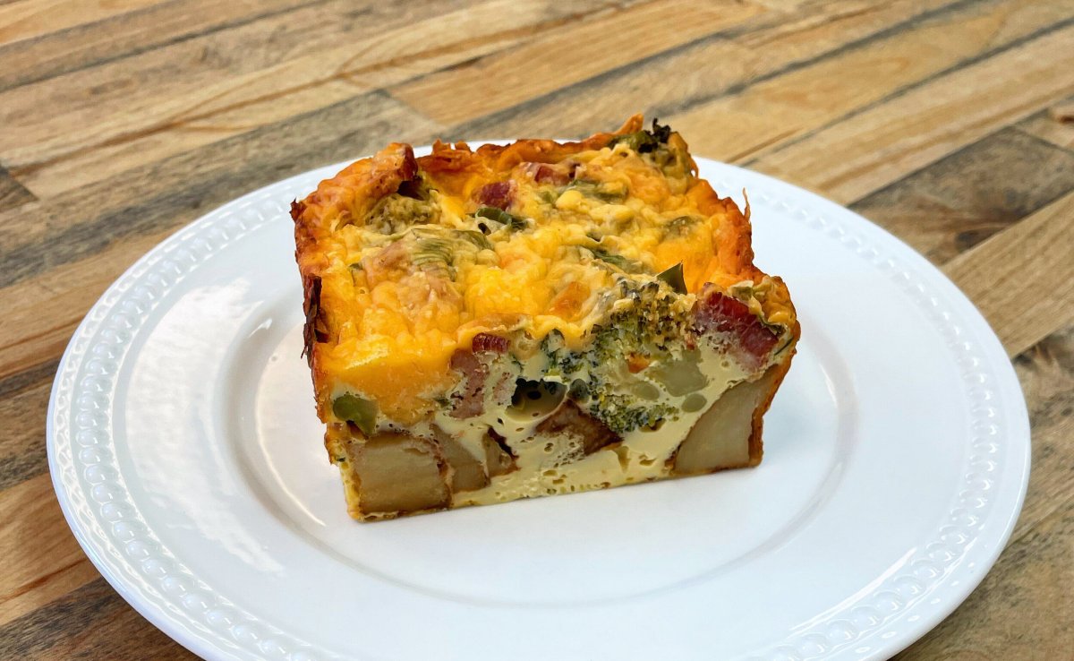 Cheddar, Bacon and Broccoli Breakfast Bake