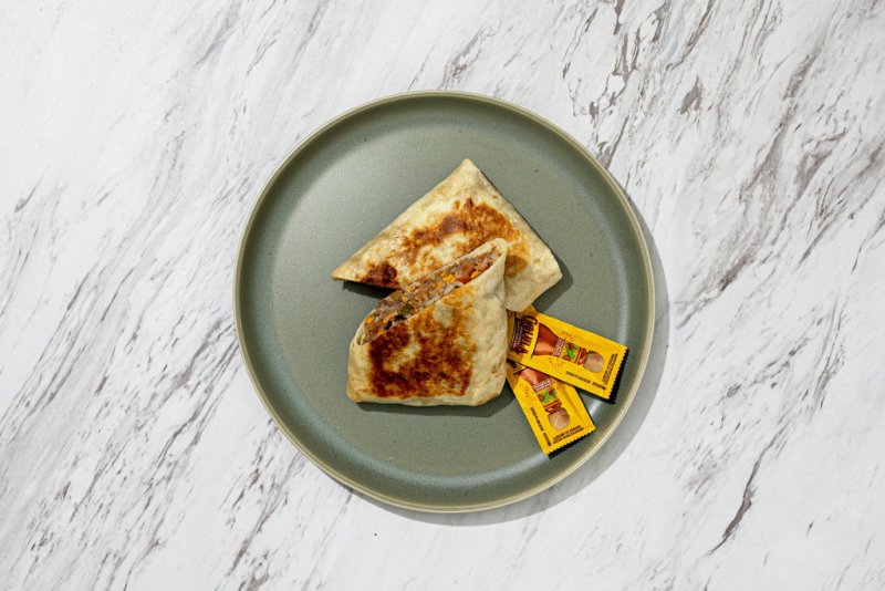 Big Beef Burrito + Cholula Sauce