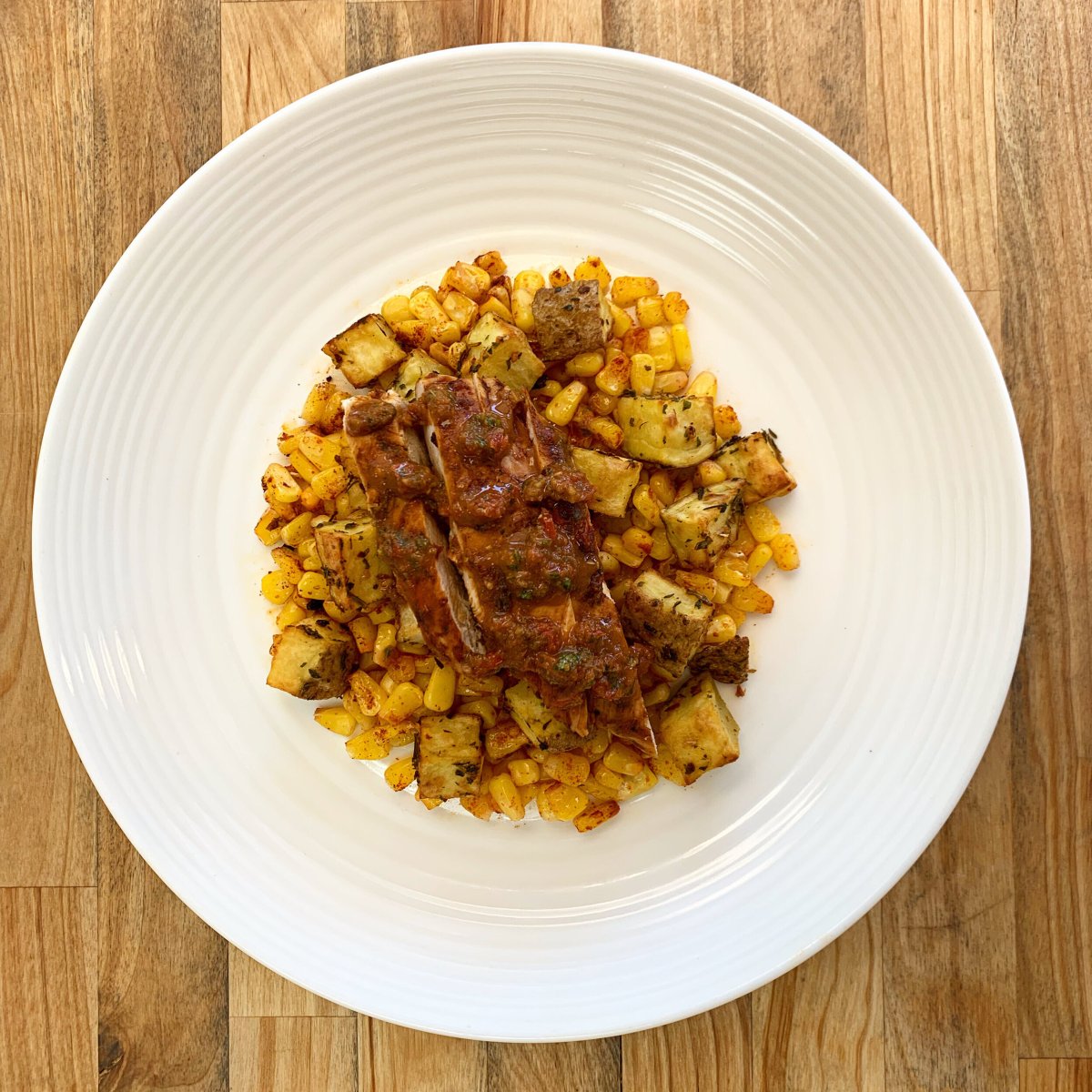 Tomato Balsamic Seared Chicken