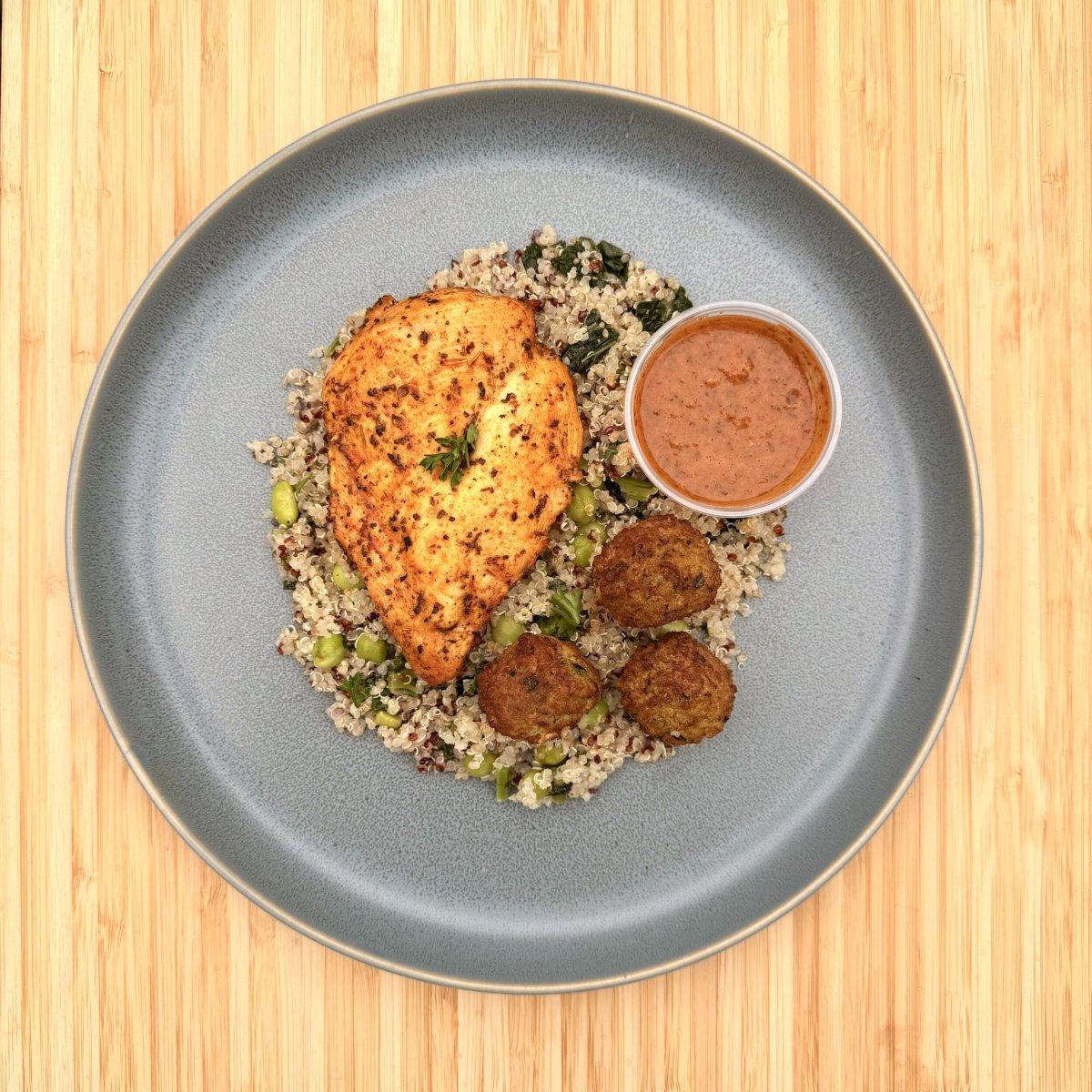 3-Herb Chicken and Falafel