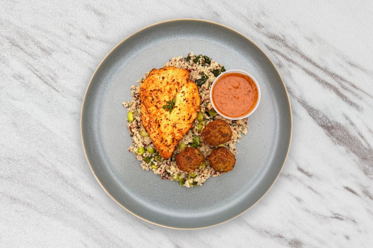 3-Herb Chicken and Falafel