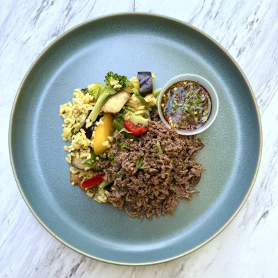 Thai Basil Beef Bowl