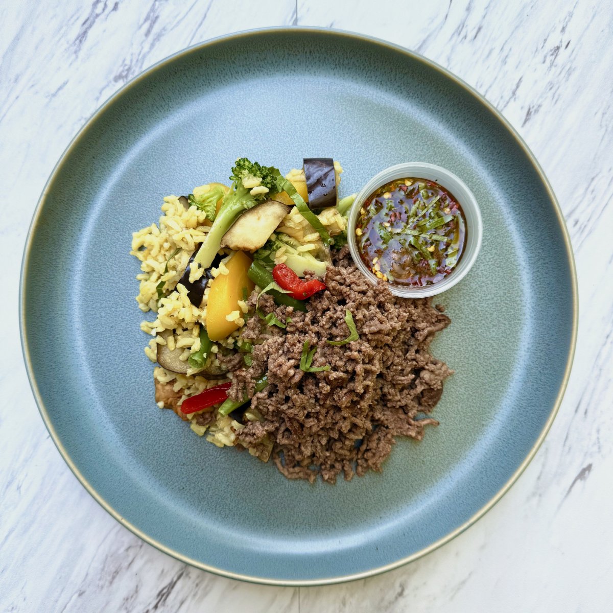 Thai Basil Beef Bowl