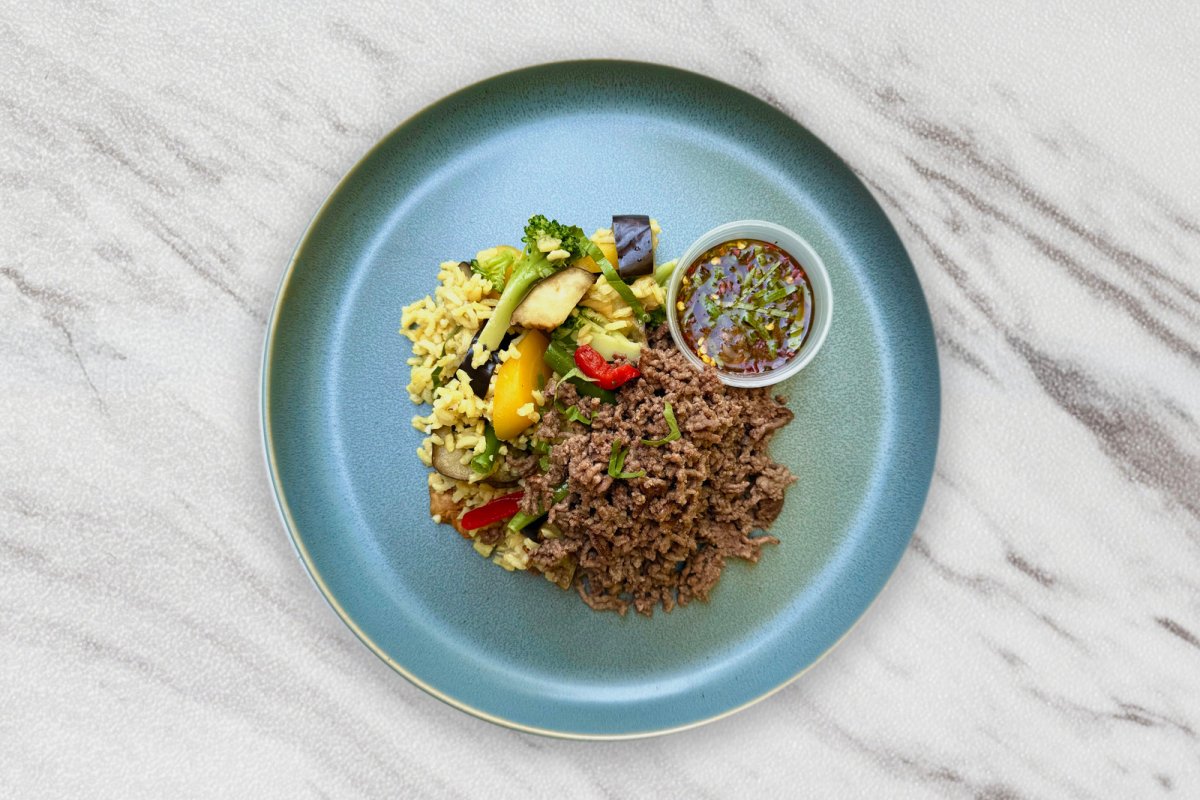 Thai Basil Beef Bowl