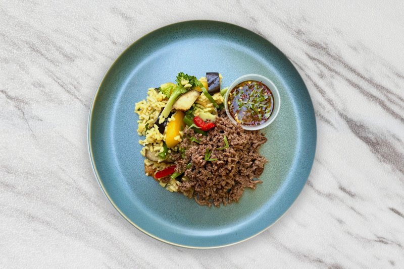 Thai Basil Beef Bowl